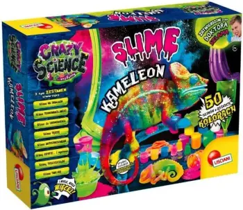 Set lojërash Lisciani Crazy Science Chameleon Slime, eksperiment slime, për fëmijë 7+