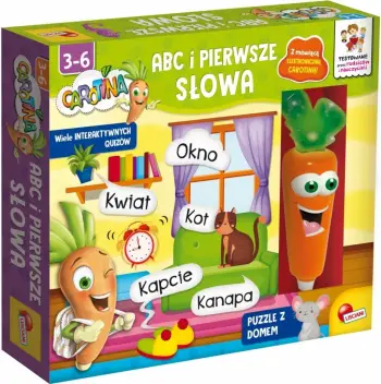 Lojë edukative Lisciani Carotina ABC and First Words, fjalët e para, 3+