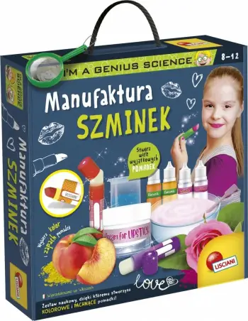 Set laborator bukurie Lisciani Im a Genius Lipstick Factory, për buzëkuq, edukativ, shumëngjyrësh