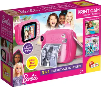 Kamerë digjitale Lisciani Barbie Print Cam, printim fotosh, rozë