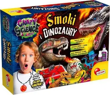 Set shkencor Lisciani Crazy Science Dragons and Dinosaurs, eksperimente për fëmijë 7+, shumëngjyrësh
