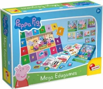 Set lojërash edukative Lisciani Mega Peppa Pig, puzzle progresive, për fëmijë 3+