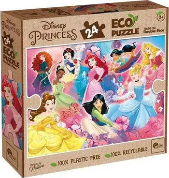Puzzle Lisciani Disney Princess Eko, 24 pjesë, me dy anë