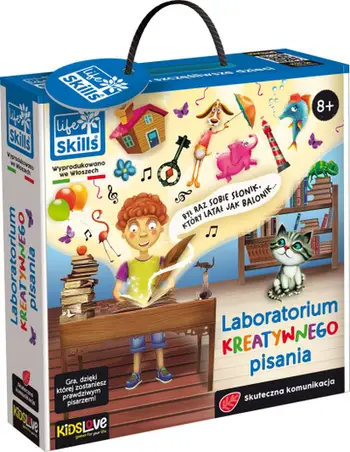 Set edukativ Lisciani Life Skills Creative Writing Laboratory, shkrim krijues, 8+ vjeç, shumëngjyrësh