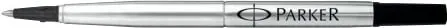 Rollerball pen Parker 1950278, mesatare, inox, e zezë - 1