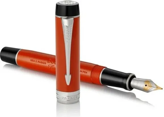 Stilograf PARKER Duofold, medium, e kuqe - 2