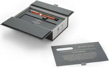Stilograf PARKER Duofold, medium, e kuqe