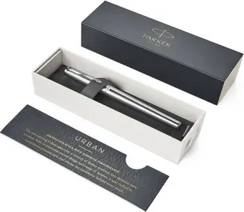 Stilolaps Parker Urban, metallic, ngjyrë kaltër, alumini, majë mesatare