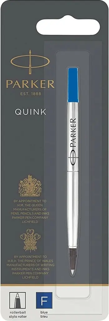 Rollerball pen Parker 1950322, ngjyrë kaltër, majë fine, një copë, ngjyrë argjendtë