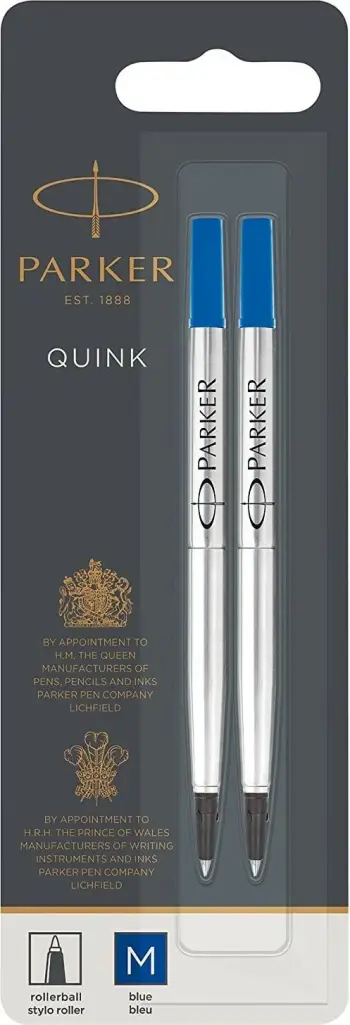 Stilolaps rollerball PARKER 1950327, medium, 2 copë, kaltër/argjendtë