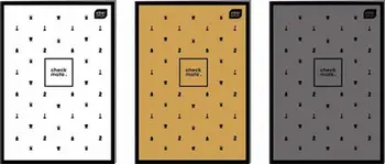Fletore Interdruk Notebook A4, 60 fletë me katrorë, Soft touch, motiv shahu