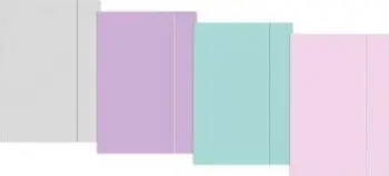 Dosje me fshirëse pastel Interprint A5+, 10 copë