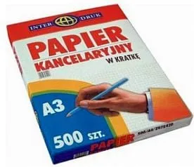 Letër zyre Interdruk A3, me vija, 100 fletë, e bardhë - 1