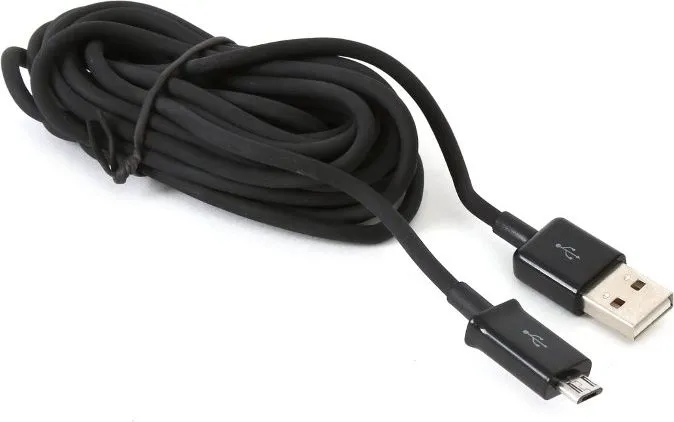 Kabllo Platinet USB / MicroUSB, 3m, e zezë - 1