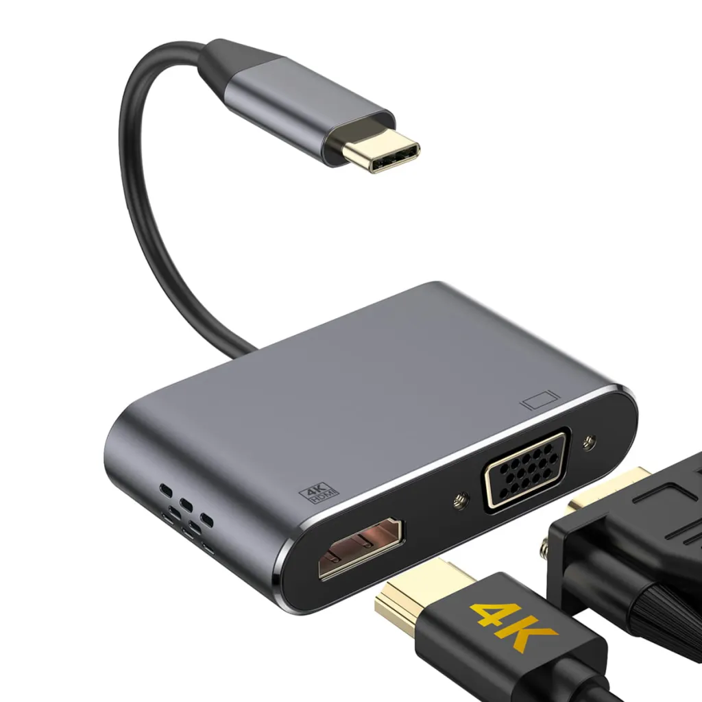 Docking station Platinet PMMA9832, type-C/HDMI VGA - 1