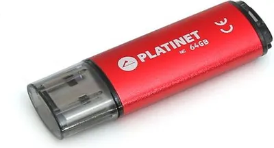 Memorie USB Pendrive Platinet X-Depo 64GB, e kuqe - 1