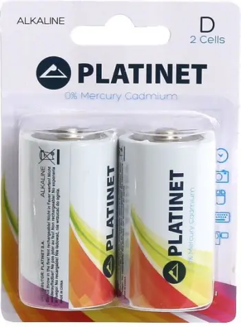 Bateri Platinet Pro D / R20, 2 copë