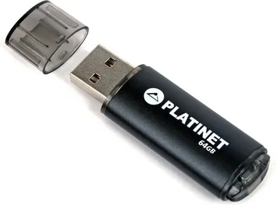 USB Platinet, 64 GB, USB 2.0, X-Depo - 1