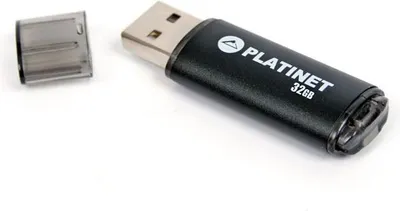 USB Platinet X-Depo, 32GB, e zezë - 1