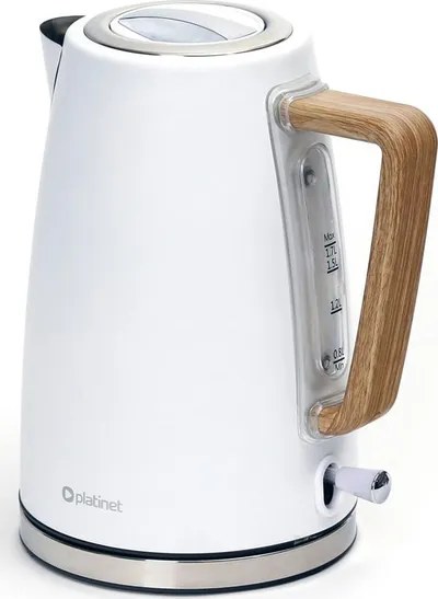 Ibrik elektrik Platinet, 2400 W, 1.7 l, i bardhë - 1