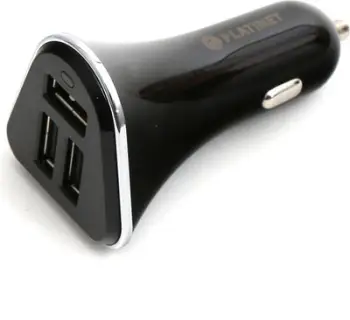 Përshtatës Platinet, 3x USB-A, 5.2 A, i zi