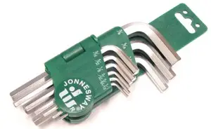 Set me çelësa Hex Jonnesway (H01SM209S), lloji L, 1/16-3/8", 9 copë