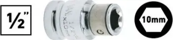 Përshtatës për shpues Jonnesway 1/2" to 10mm