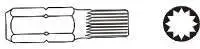 Bit kaçavide Jonnesway Spline XZN M14x75 mm 6-kat 10 mm D10M75M14A