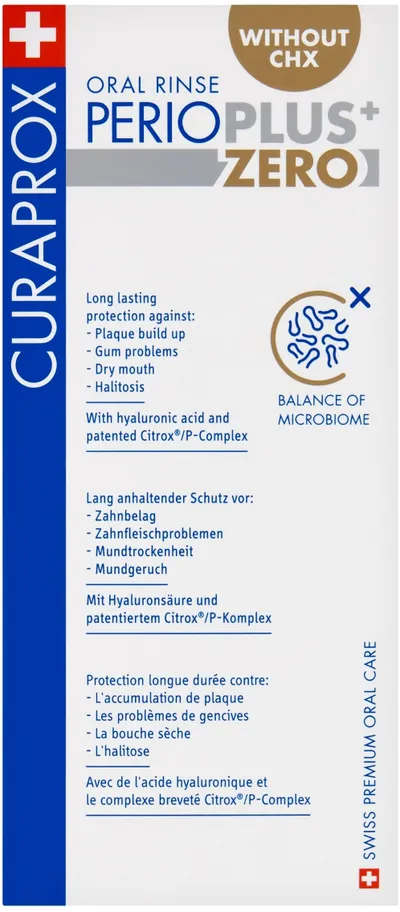 Shpëlarës goje Curaprox Perio Plus Zero, pa alkool, 200 ml - 4