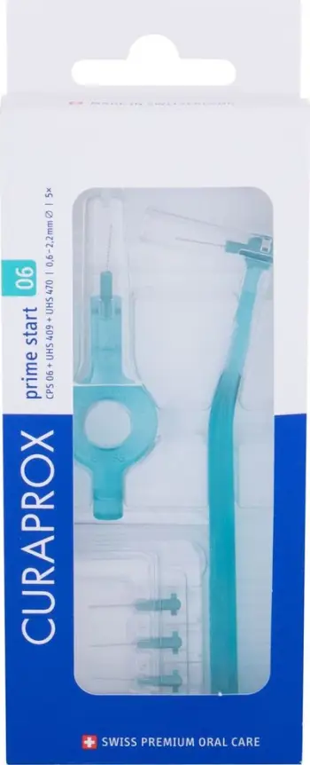 Furça ndërdhëmbore Curaprox Curaprox Prime Start Handy CPS, 5 copë, 0.6 - 2.2 mm, të kaltra