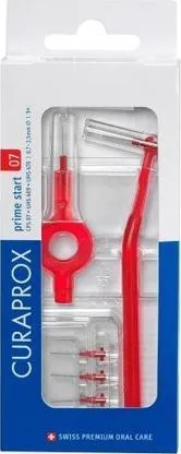 Furça ndërdhëmbore Curaprox Prime Start Handy, 5 copë, të kuqe - 1