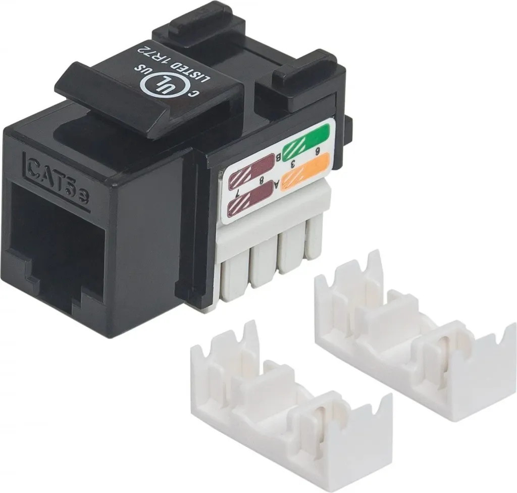 Përshtatës Intellinet 210416, RJ45 UTP Cat5e, 100Mbps, i zi - 1