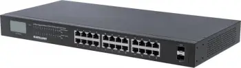 Switch Intellinet 561242, 24x RJ45 PoE+ 370W, 2x SFP, ekran LCD
