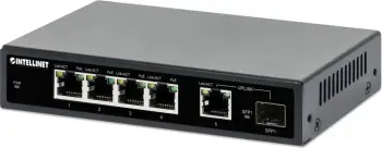 Switch Intellinet 561822 Gigabit 4x RJ45 PoE+, 1x RJ45 Uplink, 1x slot SFP