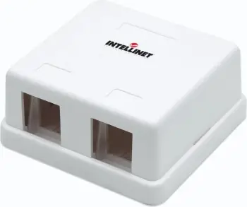 Kasë montimi sipërfaqësor për Keystone Jack Intellinet 162852, 2-port, e bardhë