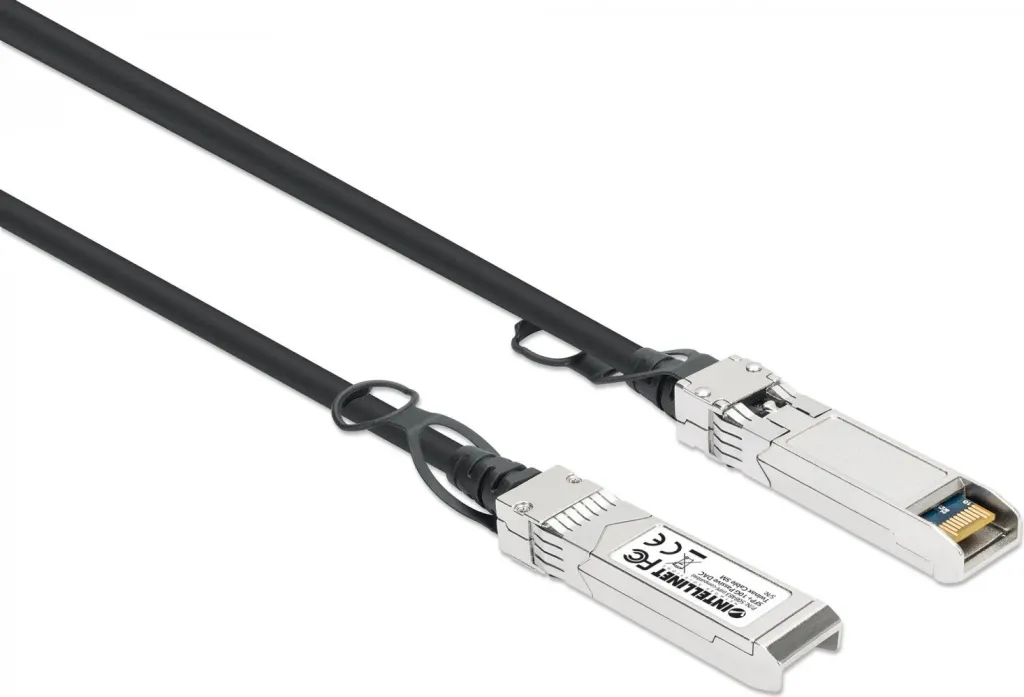 Kabllo Intellinet 508483 Twinax SFP+ 10G DAC, e zezë, 5m - 2