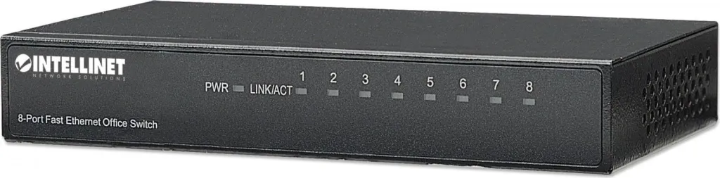 Switch Intellinet 523318, 8x RJ45 10/100Mbps - 1