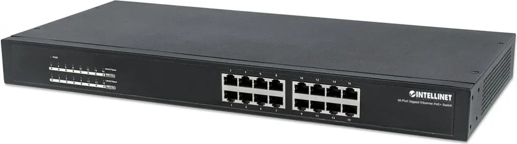 Switch Intellinet 560993, 16p Gigabit PoE - 1