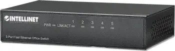 Switch Intellinet 523301, 5p Fast Ethernet, për desktop, kasë metalike
