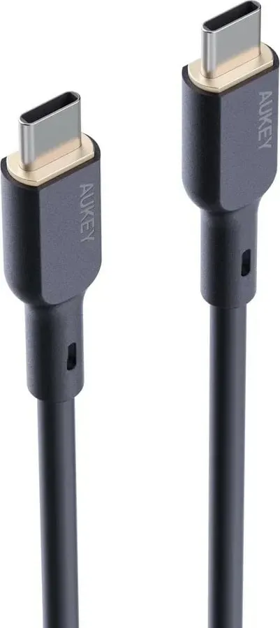 Kabllo Aukey, USB C / USB C, 1 m, e zezë - 2