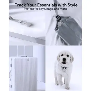 Tracker Bluetooth AUKEY Track Mate 1, Find My, gri e errët