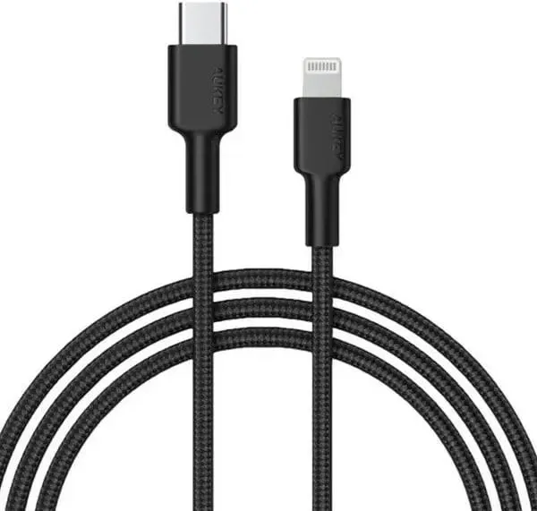 Kabllo AUKEY CB-CL4 USB-C në Lightning, 1.8m, 27W, e zezë - 1