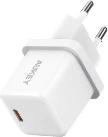 Karikues USB C Aukey PA F5, 20W PD, 1x USB C, i bardhë