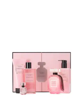 Set Victoria's Secret Bombshell, Eau de Parfum, 100ml + Eau de Parfum, 7.5ml + Losion, 250ml + Sprej, 250ml + Gel për trup, 250ml