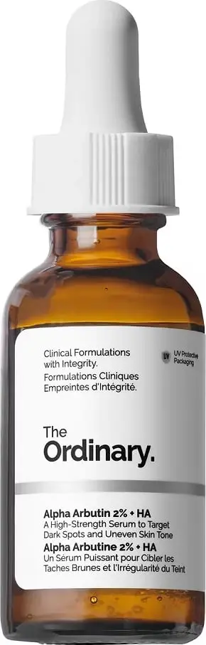 Serum për fytyrë The Ordinary Alpha Arbutin 2% + HA Brightening për femra 30ml
