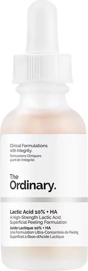 Serum eksfoliues për fytyrë The Ordinary Lactic Acid 10% + HA për femra, 30ml