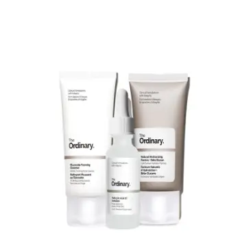 Set The Ordinary The Acne Set, Pastrues Glucoside Foaming, 50ml + Trajtues Salicylic Acid 2% Solution, 30ml + Krem Natural Moisturizing Factors + Beta Glucan, 30ml