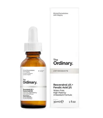 Serum për fytyrë The Ordinary Resveratrol 3% + Ferulic Acid 3%, 30 ml