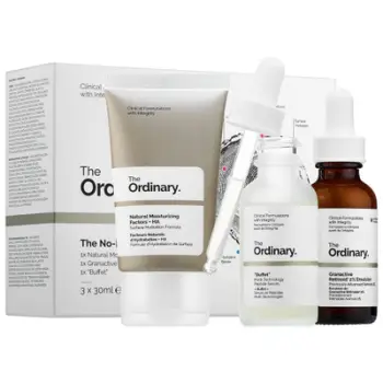 Set The Ordinary, Buffet Multi-Peptide Serum, 30ml; Granactive Retinoid 2% Emulsion, 30ml; Natural Moisturizing Factors + HA, 30ml
