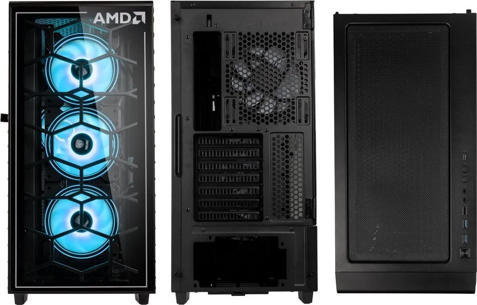 Kasë Kolink Observatory Y AMD SE ARGB, e zezë, Midi Tower - 2